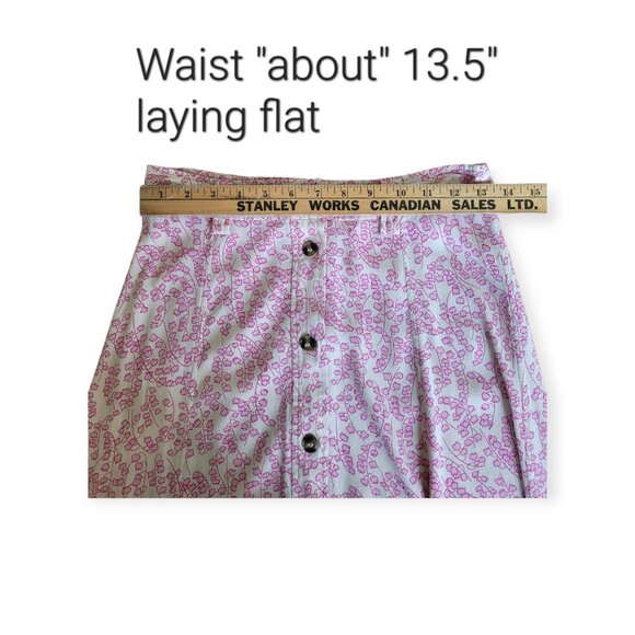 Ganni Boho Romantic Gorgeous 100% Viscose Floral Crepe Midi Skirt size 4 EUC - Picture 15 of 16